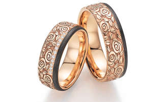 Trauring Carbon Roségold