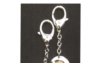 Glücksbringer: Schlüsselkette mit einem echten Pfennig