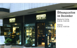 Erweiterte Öffnungszeiten im Dezember