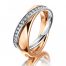 Damenring Meister Rotgold und Platin
